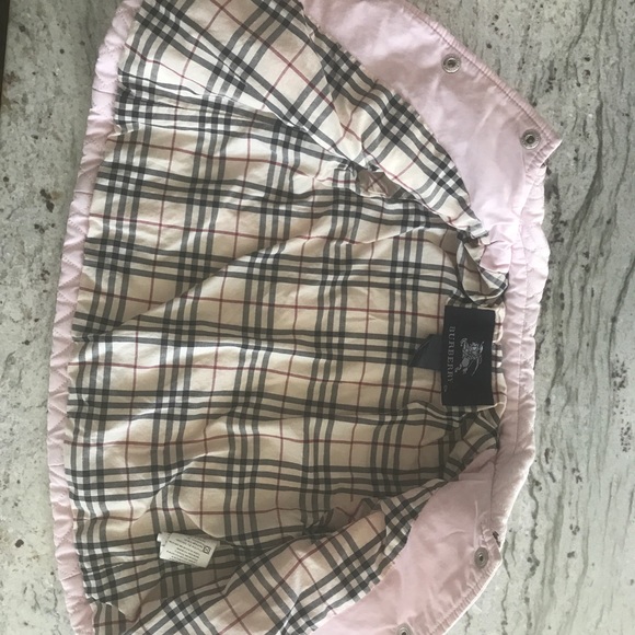 Baby girl pale pink Burberry Coat, 12 months - Picture 2 of 6